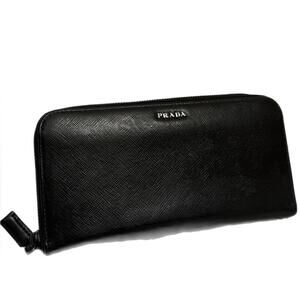 AUTHENTIC REWORKED Prada Saffiano Zippy Wallet- REDYED CONDITION
